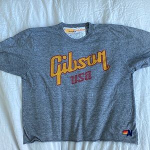 Aviator Nation Crop Boyfriend Tee - Gibson